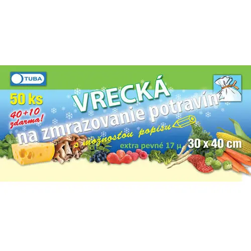 Vrecká na zmrazovanie 30x40 cm