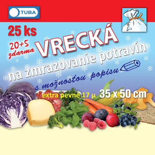 Vrecká na zmrazovanie 35x50cm