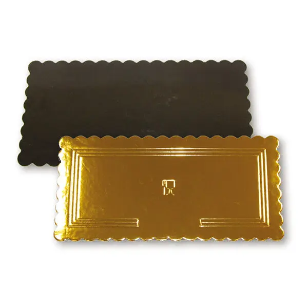 Obojstranný podnos 15x30cm zlato-čierny