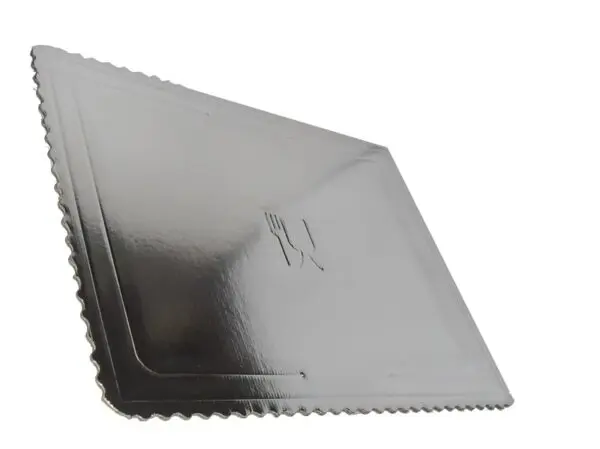 Podnos pod torty - strieborný - 43x53 cm