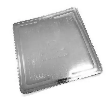 Podnos pod torty - strieborný - 40x40 cm