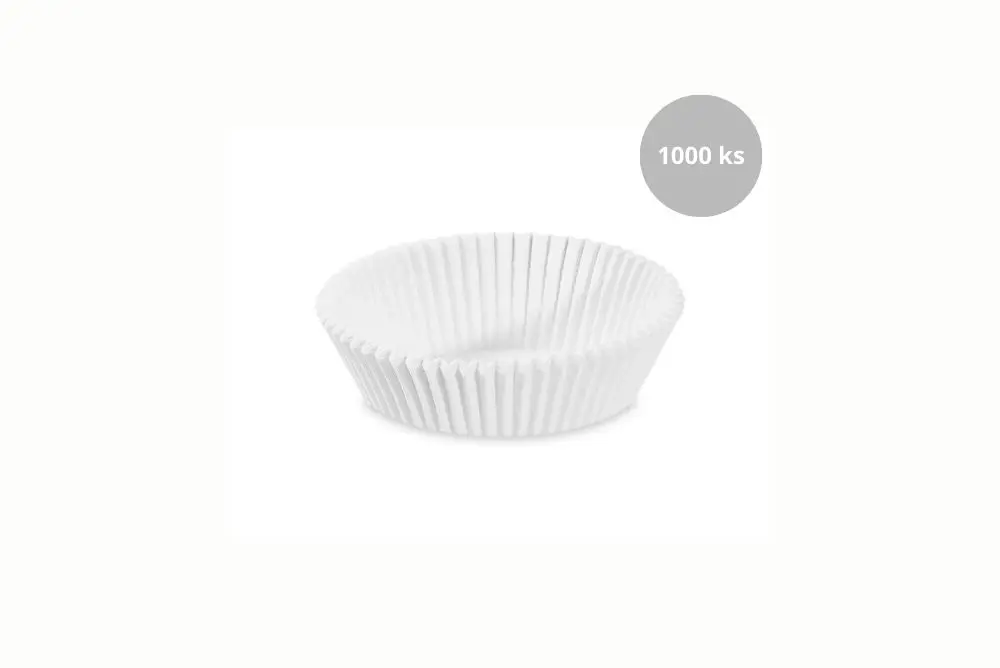 TARTALET - Papierové košíčky biele - 1000ks