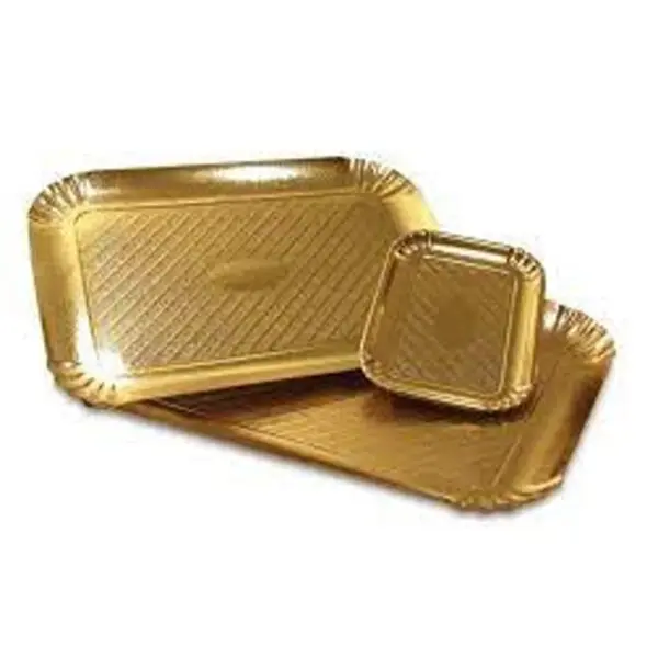 Zlatá tácka 28 x 42 cm