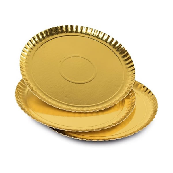 Lepenková tácka zlatá Ø 34cm