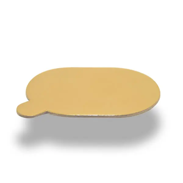 Zlatá lepenková podložka 8x6 cm 