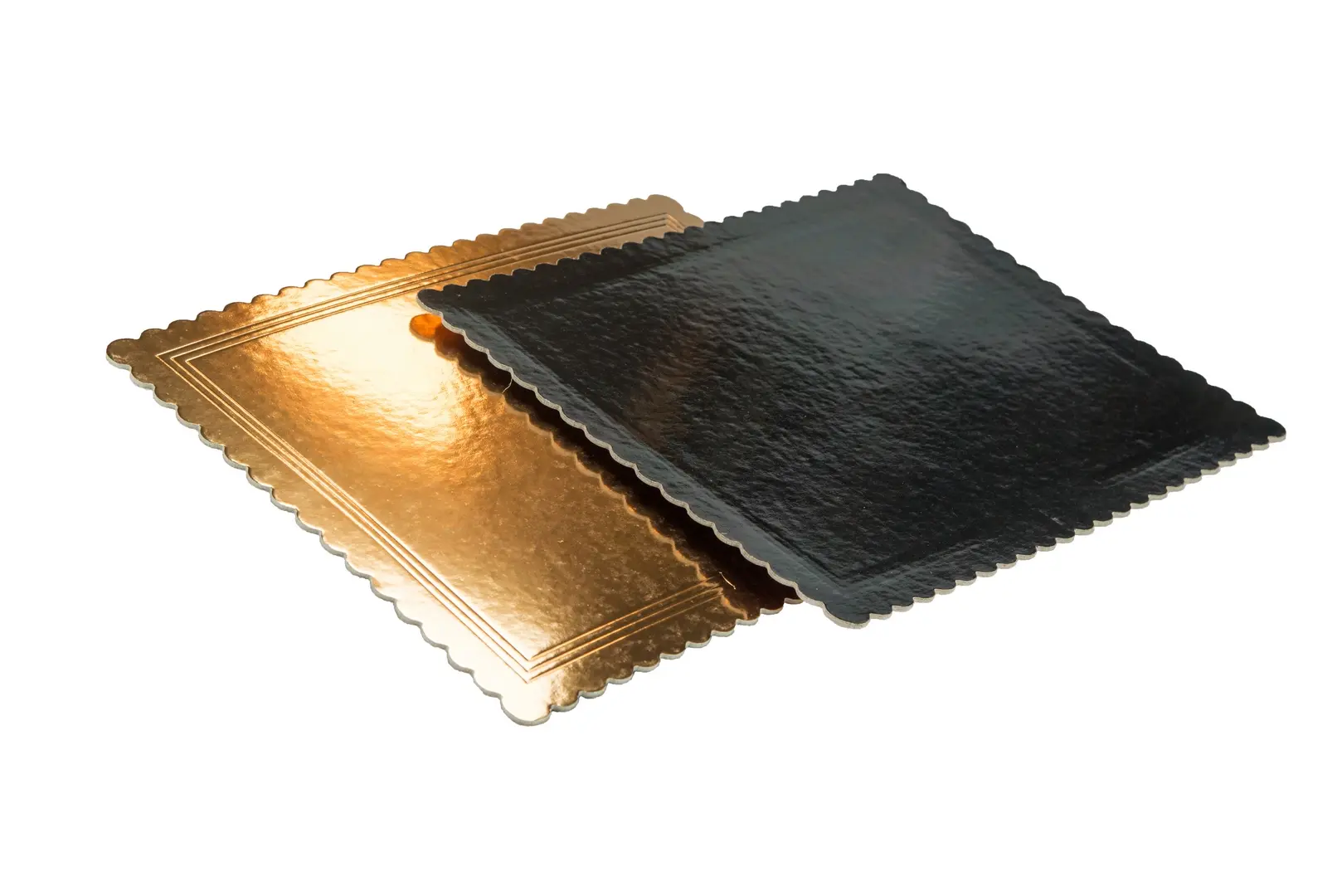 Obojstranný podnos 40x40cm zlato-čierny