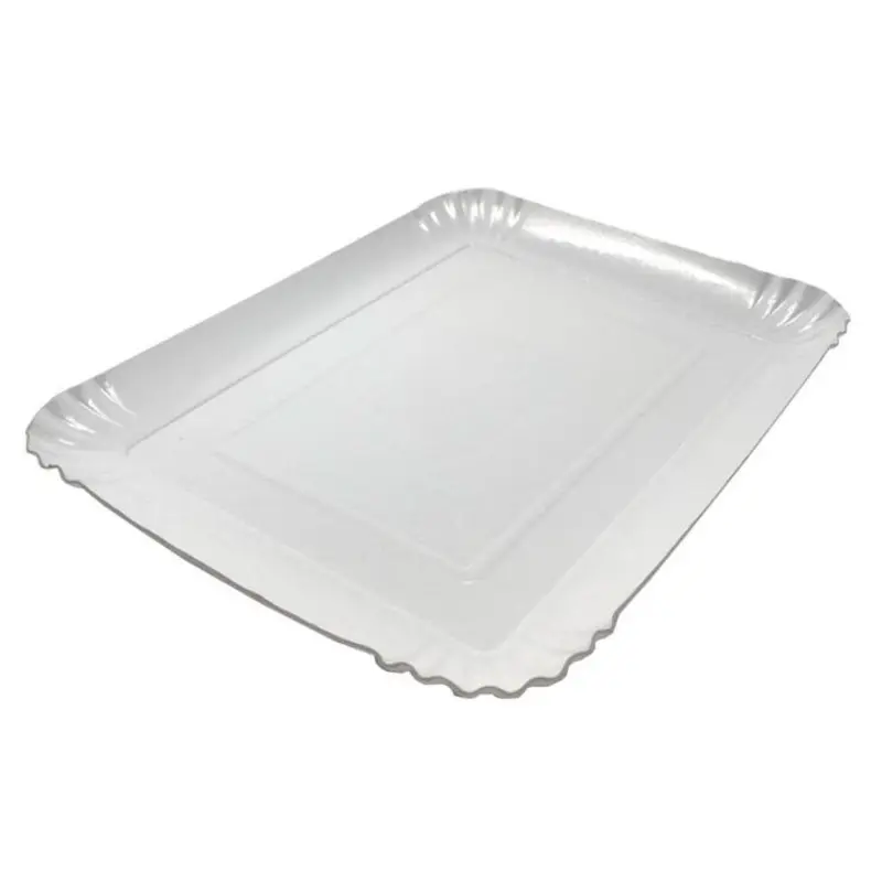 Lepenková tácka 28 x 42 cm - biela