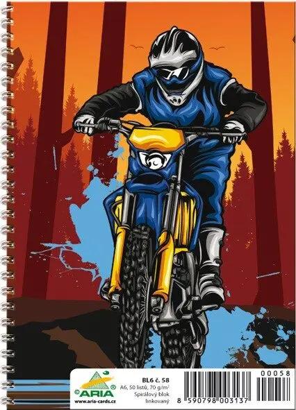 Blok linajkový - A6 č.58