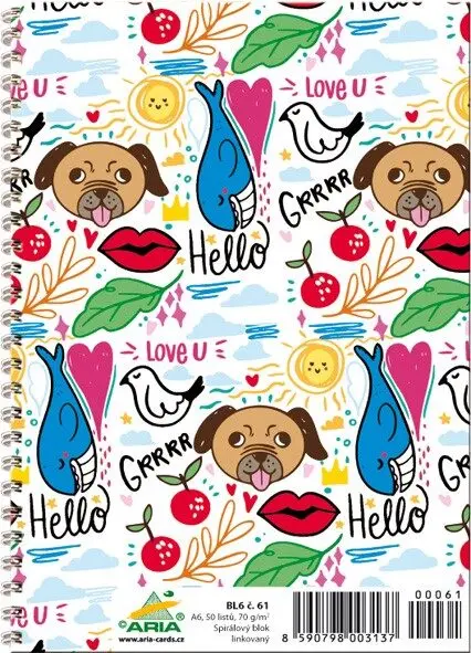 Blok linajkový - A6 č.61