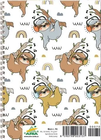 Blok linajkový - A6 č.70