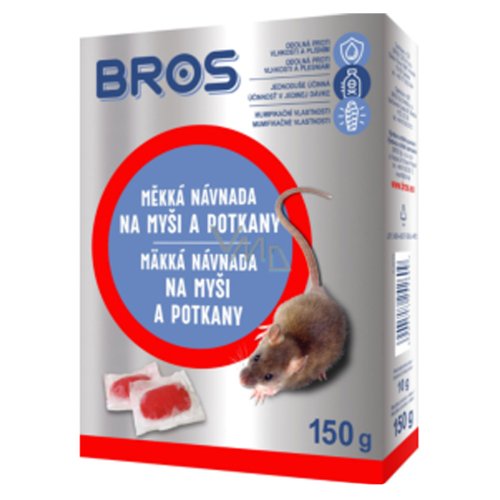 Bros mäkká návn.myši, potkany 150g