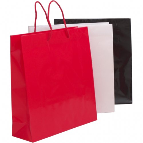 Taška papierová M 2 farebná 36+12x39