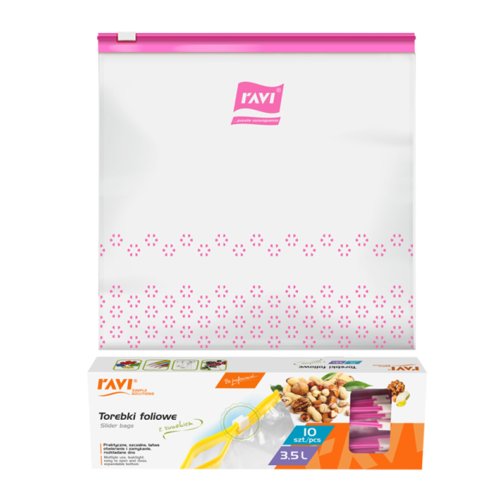 Vrecká foliové so zipsom 3,5L b.10ks