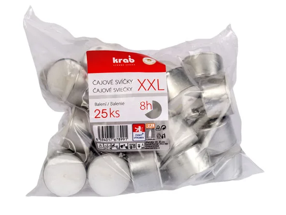 Čajová sviečka XXL 22g v sáčku 8h bal.25ks