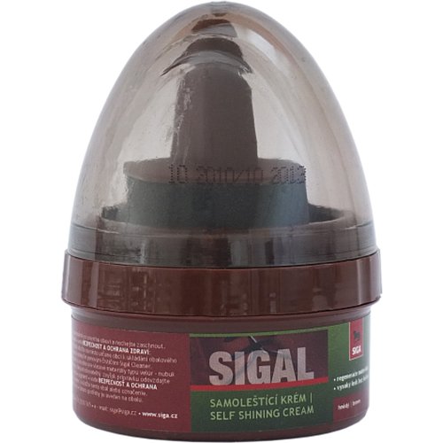 Sigal krém v dóze 50ml+hubka hnedý