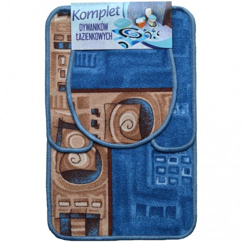 Kúpeľňová sada koberčeky protišmykové 3ks