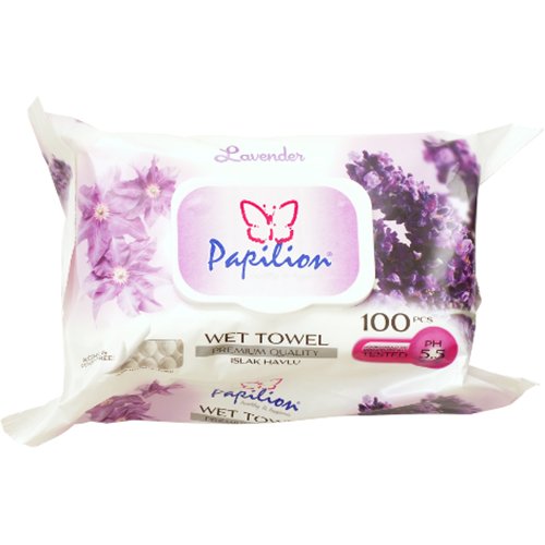 Vlhč.utierky Papilion 100ks lavende