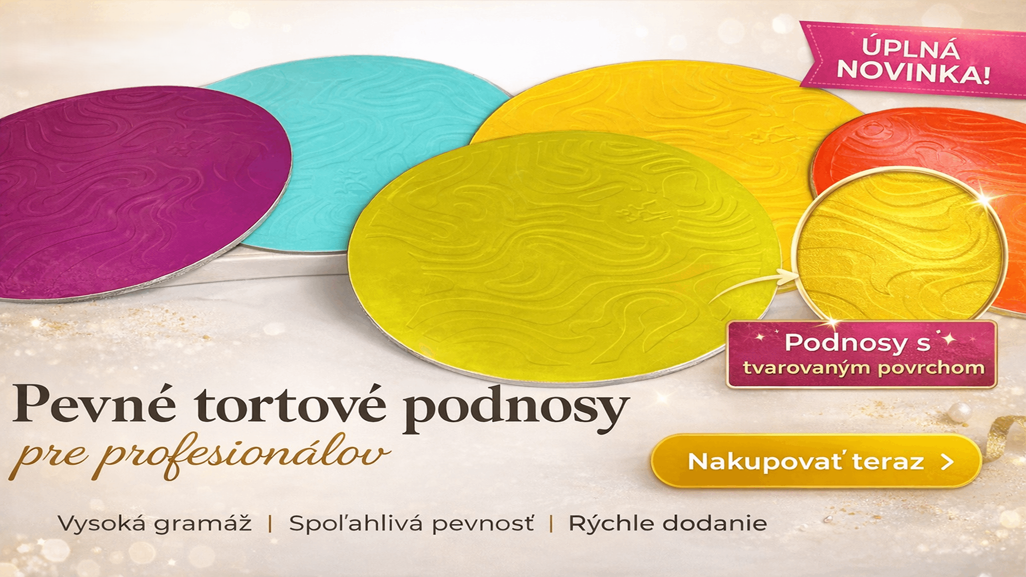Nové podnosy 2400g/m2