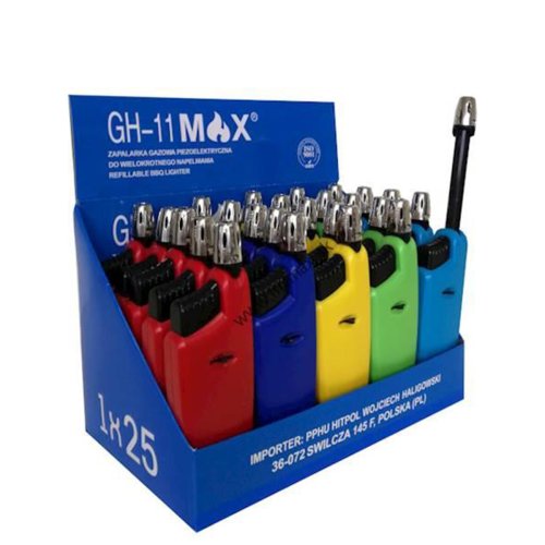 Zapaľovač výsuvný Max GH11 mix farieb