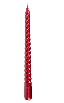 Sviečka špirála 25cm bal.2ks červená