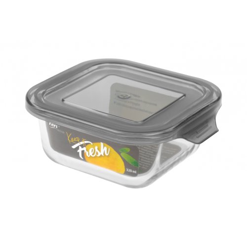 Dóza sklo štvor.KEEP IT FRESH 320ml