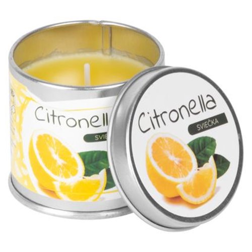 Sviečka Citronella repelent plecchová dóza 50 g