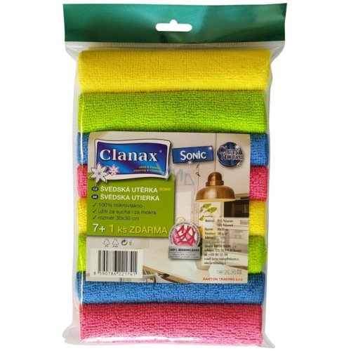 Švédska utierka Sonic 30x30cm 7+1ks