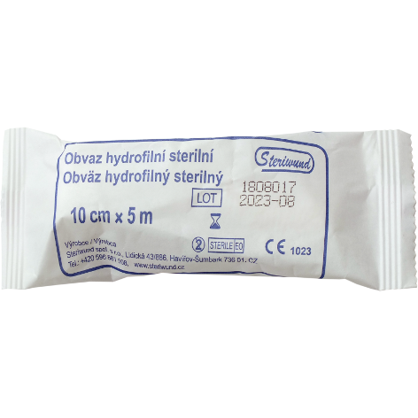 Obäz sterilný 10cm x 5m