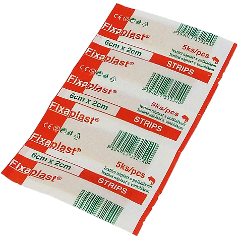 Fixaplast náplasť b.5ks 6cmx2cm