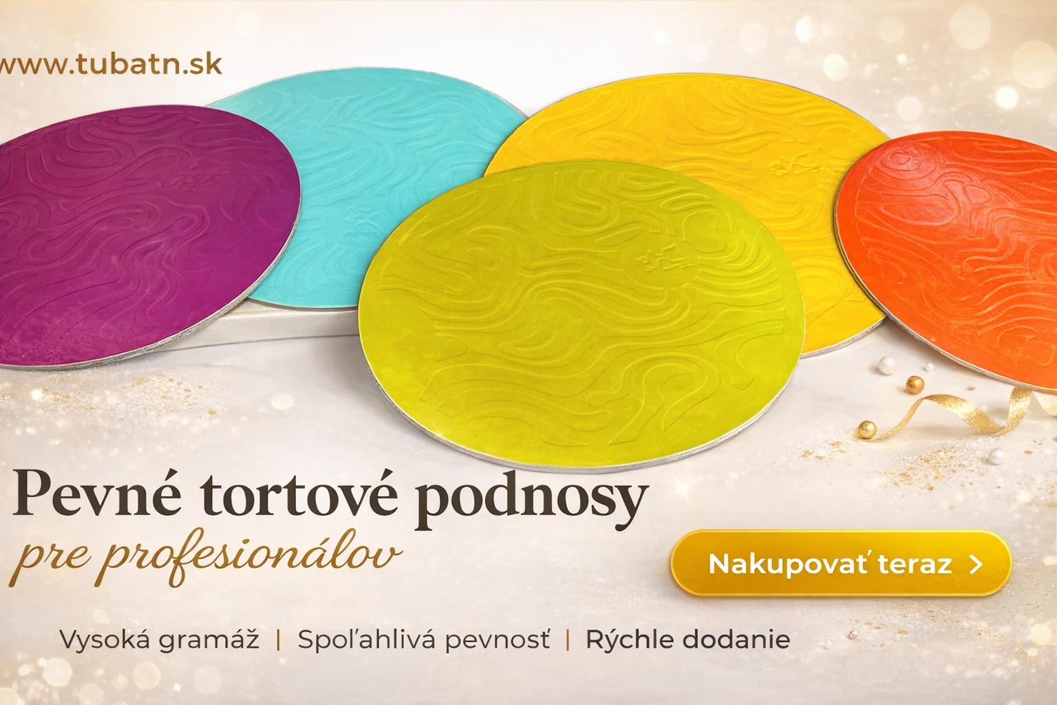 Farebné tvarované podnosy 2400 g/m2