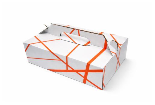 Krabica na zákusky s potlačou 19x15x8cm