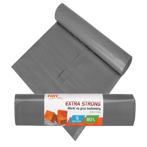 Vrecia na stavebný odpad 80L b.5ks