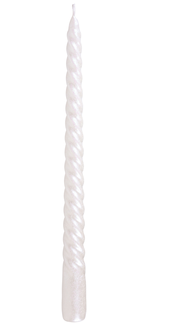 Sviečka špirála 25cm bal.2ks biela