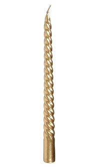 Sviečka špirála 25cm bal.2ks zlatá