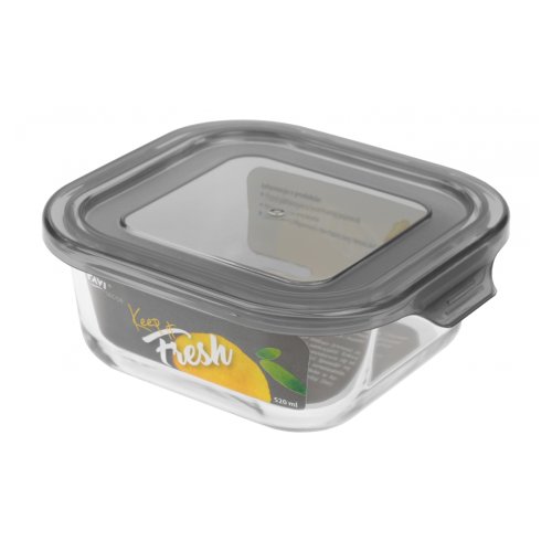 Dóza sklo štvor.KEEP IT FRESH 520ml