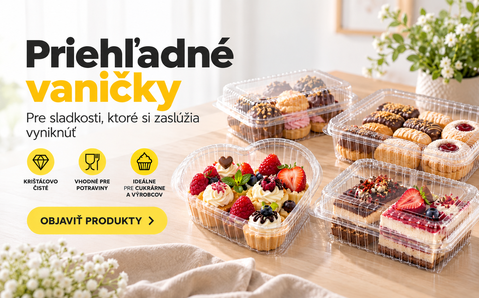 Priehľadné vaničky